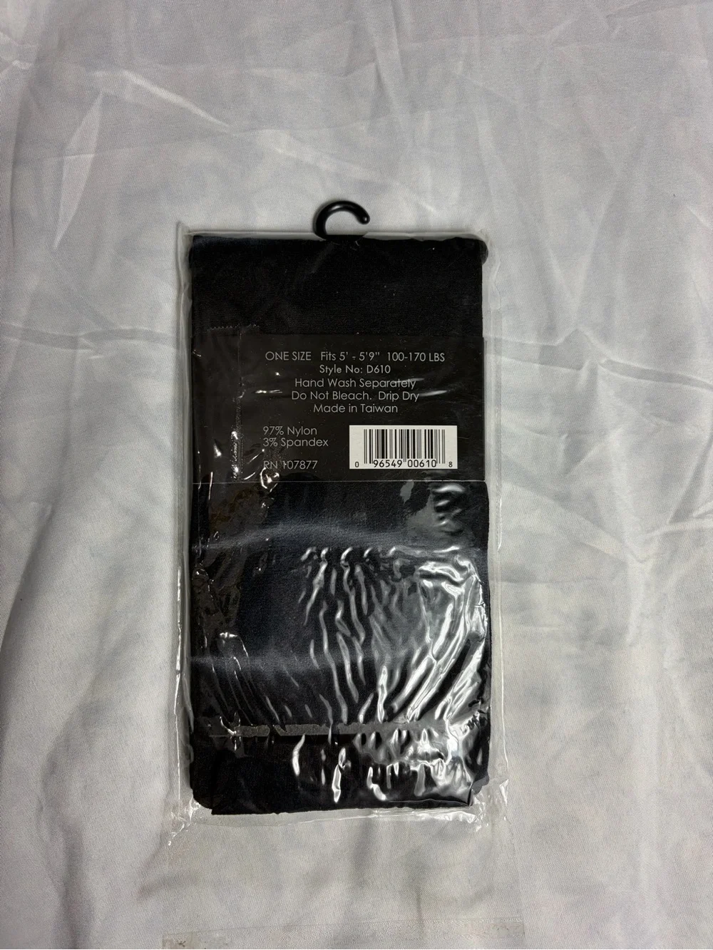 NWT vintage Cathy Rose Y2K black / gray tie dye capri tights one size
